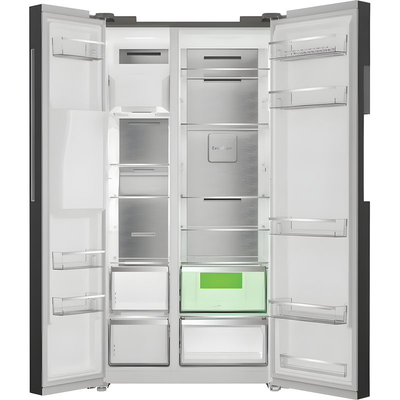 Hotpoint HPG2 9643IB XR4UK - Black Steel American Fridge Freezer - Dual No Frost - E Energy