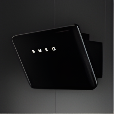 Smeg KFAB84BL - Black 70cm Chimney Cooker Hood - 605 m³/h - A Energy