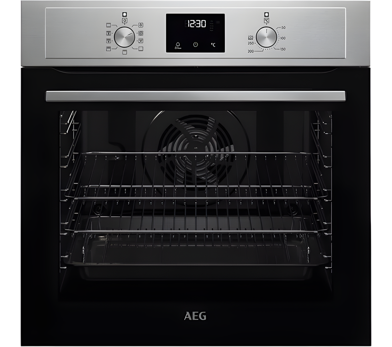 AEG BEX335011M - Stainless Steel Single Oven - 72L - A Energy