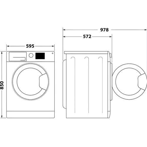 Hotpoint NSWF 7469 W UK - White 7KG Washing Machine - 1400 RPM - A energy