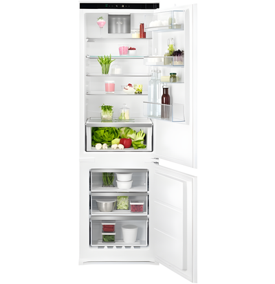 AEG NSC7G181DS - Integrated Frost Free Fridge Freezer - E energy