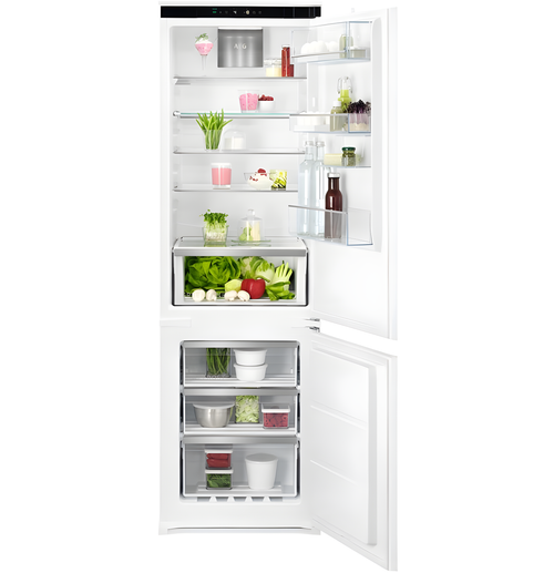AEG NSC7G181DS - Integrated Frost Free Fridge Freezer - E energy