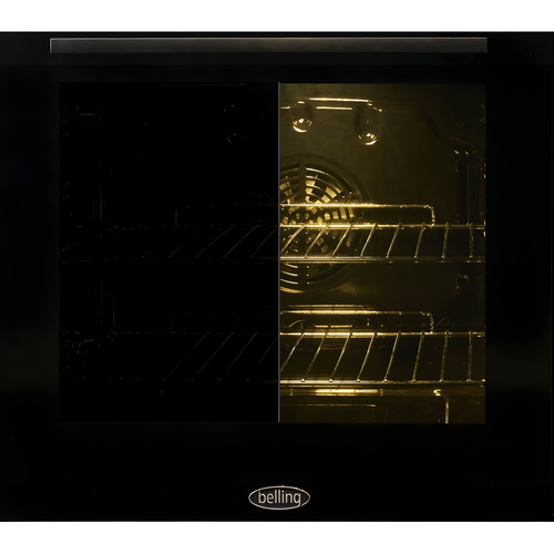 Belling BEL FSA VISION SGL 60Ei BLK 444412053 - Black Induction Electric Cooker - 68L Single Oven - A Energy Rating