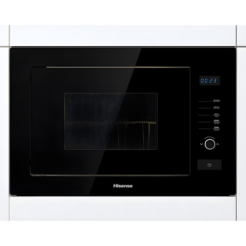 Hisense HB25MOBX7GUK - Black Built-In Microwave with Grill - 25L - 900W