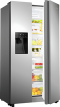 Hisense RS694N4TZE - Grey American Fridge Freezer - 562L - E Rating