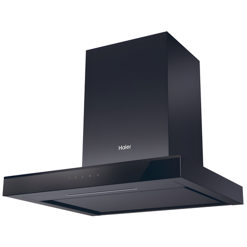 Haier HATS6CBS4B - Black 60cm Chimney Cooker Hood - A+ Energy Rated