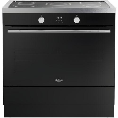 Belling RCA VISION SGL 90Ei BSS 444412042 - Black 90cm Induction Range Cooker - 133L - A Energy