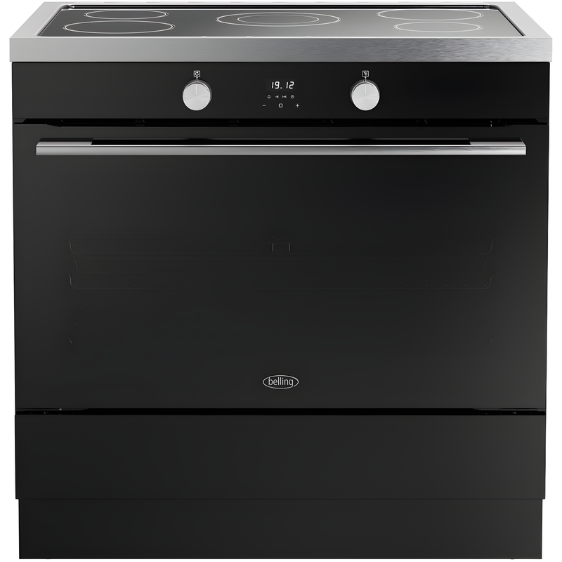 Belling RCA VISION SGL 90Ei BSS 444412042 - Black 90cm Induction Range Cooker - 133L - A Energy