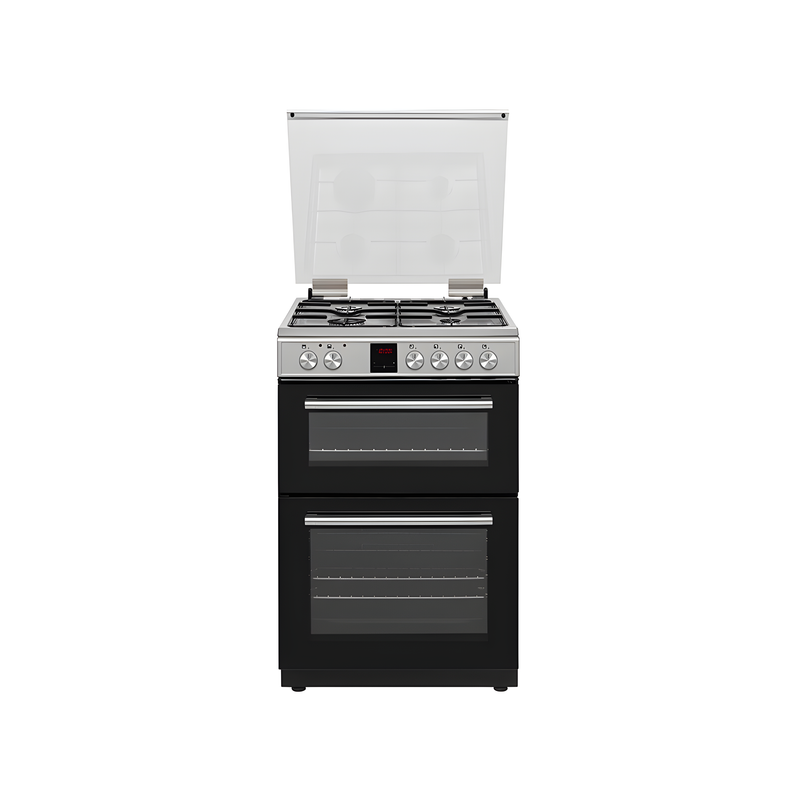 Teknix TKGD60X - Stainless Steel Double Oven Gas Cooker - 60cm - A Energy Efficiency