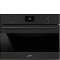 Smeg SO4301M1N - Black 40L Combination Microwave Oven - Ever Clean Enamel - A Energy