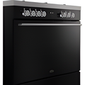 Belling RCA VISION SGL 90DF BSS 444412040 - Black 90cm Dual Fuel Range Cooker - 133L Single Cavity - A Energy