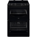 AEG CIX6500ABB - Black Double Oven Induction Electric Cooker - 77/39L Oven Capacity - A Energy Rating