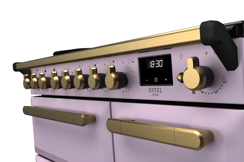 Rangemaster ESDL90EIPHTH/AB1 Estel Deluxe 90cm Induction Heather/Antique Brass