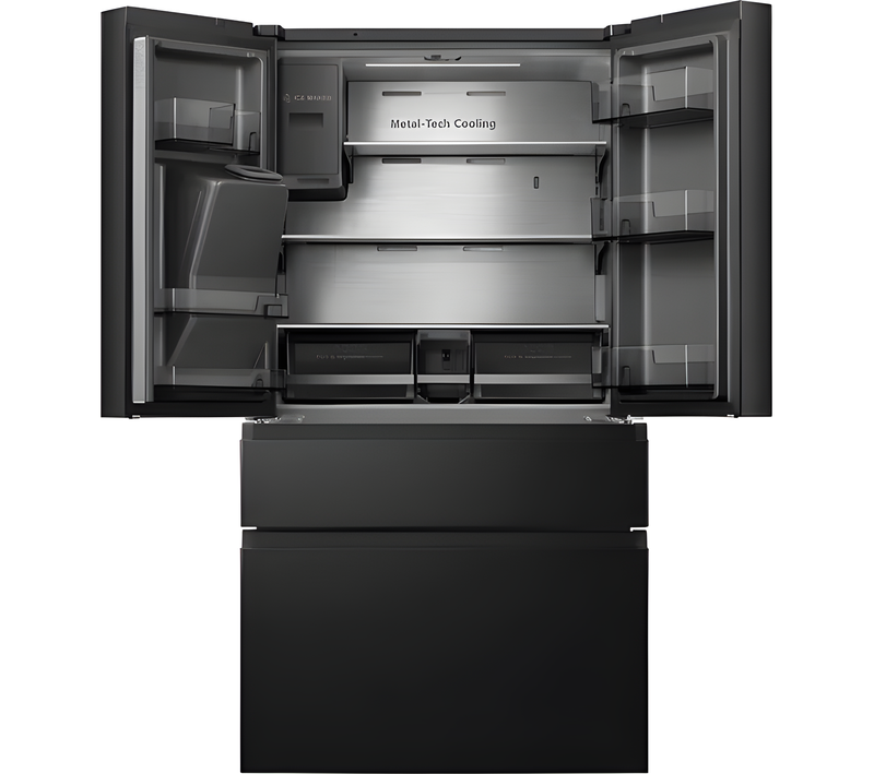 HISENSE RF728N4SBFE - Black American Fridge Freezer - 560L Total Capacity - E Energy Rating