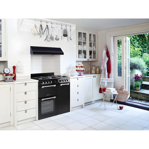 Leisure CK90G232K Cookmaster - Black 90cm Gas Range Cooker - 5 Burners, 2 Ovens, A+ Energy