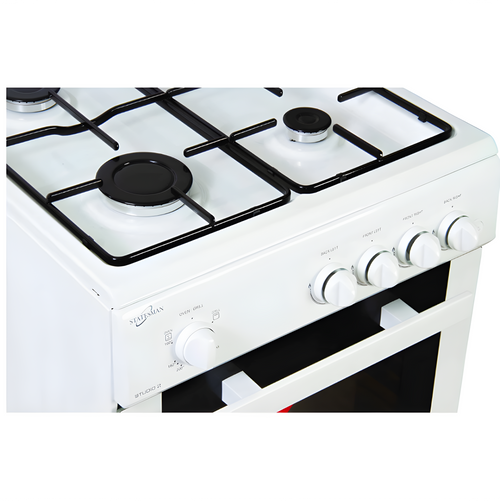 Statesman STUDIO2 - White 4 Zone Gas Cooker - A energy