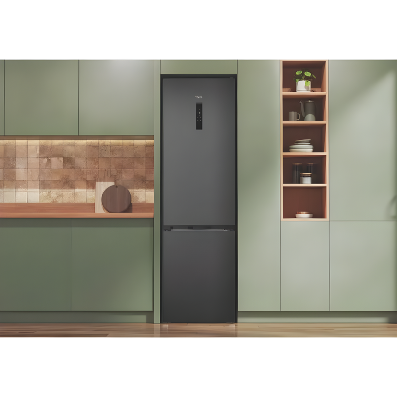 Hotpoint HPK 26413 XR6UKE - Black Steel 70/30 Fridge Freezer - Dual No Frost - C Energy