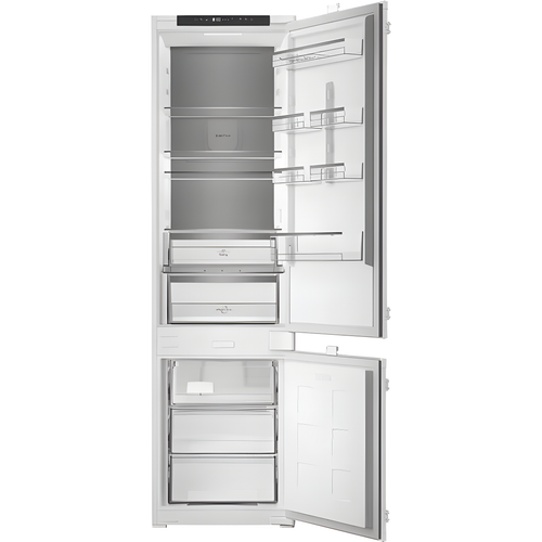 Hotpoint HPK2 5322 B4UK - Zinc Metal Integrated Fridge Freezer - 300L - E Energy