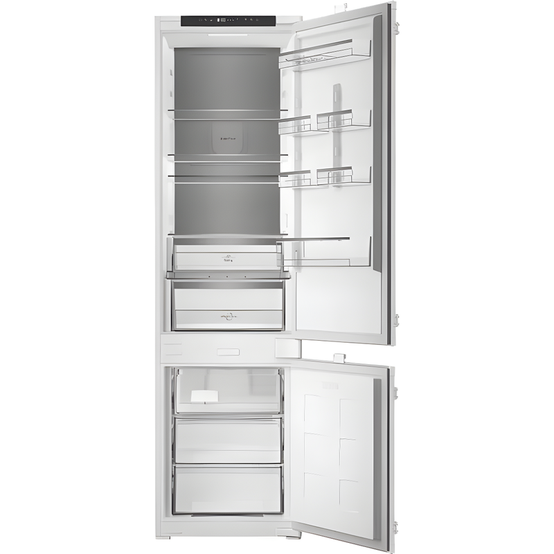 Hotpoint HPK2 5322 B4UK - Zinc Metal Integrated Fridge Freezer - 300L - E Energy