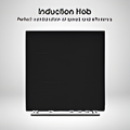 Hisense HDE3211BIBUK - Black Electric Double Oven Cooker - Induction Hob - A+/A Energy