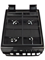 Teknix TKGD50B - Black 50cm Freestanding Gas Cooker - Double Oven & 4 Burner Hob - A+ Energy Rated