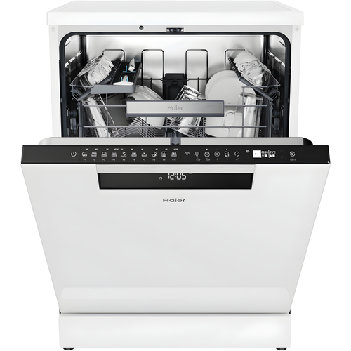 Haier XF 5C7M0W-80 - White Dishwasher - 15 Place Settings - C Energy Rated