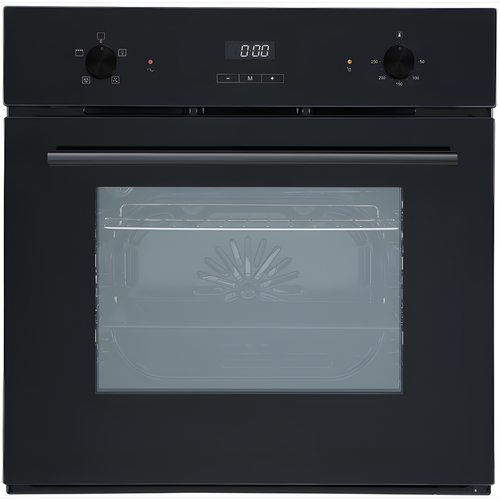 Cata CUL57PGBK.2 - Black Glass 54 Litre Electric Single Oven - A Energy Rating