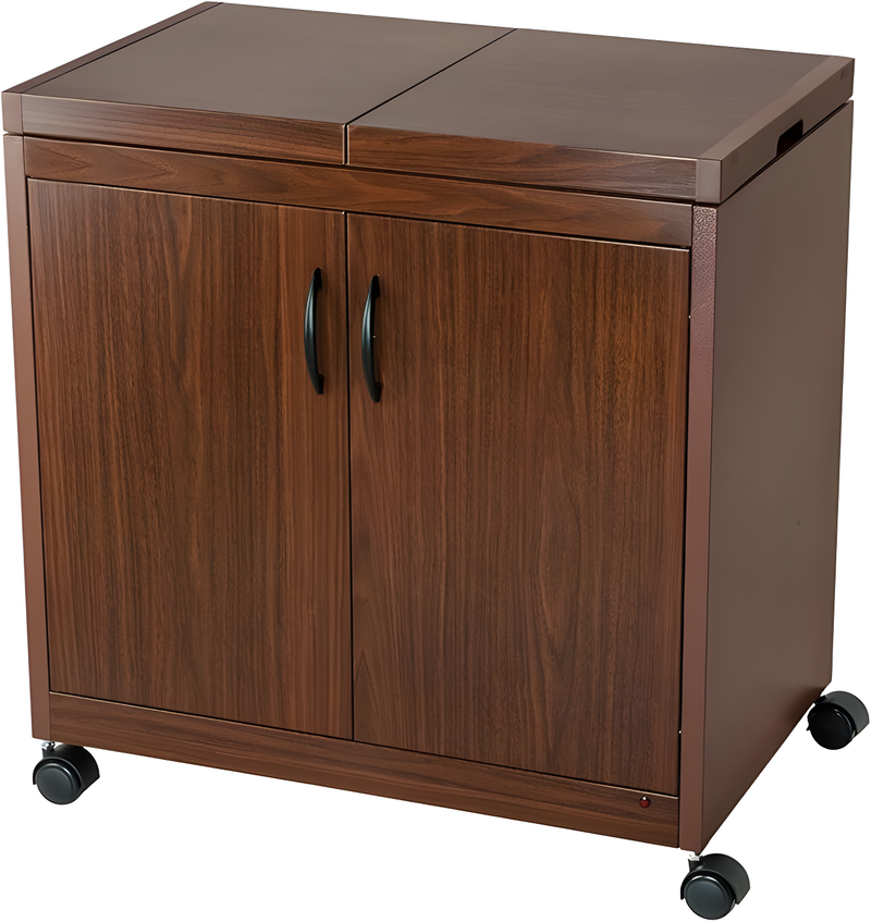 Teknix TK2HOSTM - Mahogany Warming Drawer Hostess Trolley - 4.8L Capacity - 360W