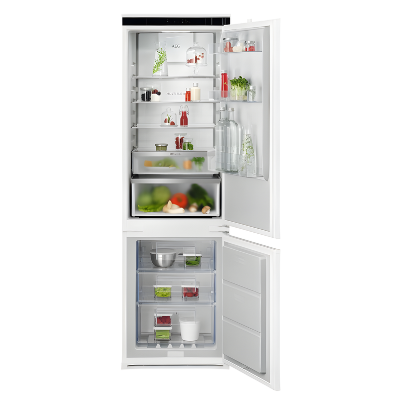 AEG NSC7C181DS - White 248L 70/30 Integrated Fridge Freezer - Frost Free - D Energy