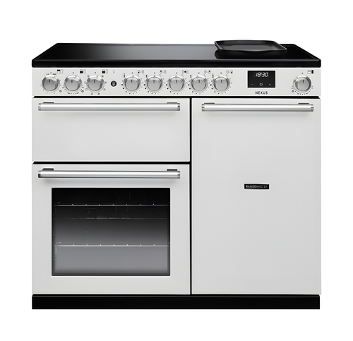 Rangemaster Nexus NEX100EIPWHT/CM1 - White 100cm Range Cooker - Induction Hob - A Energy