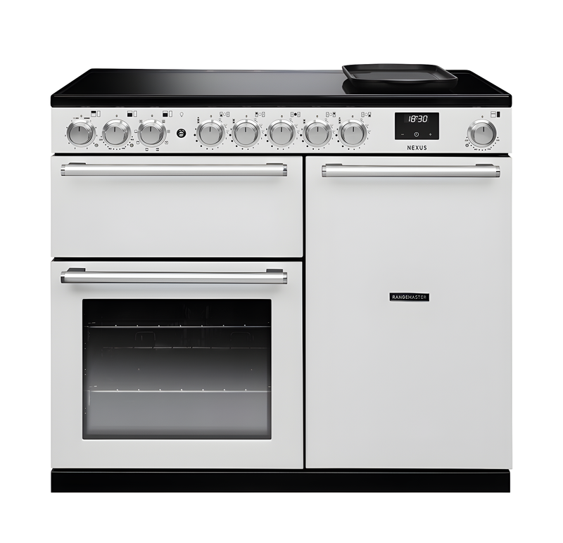 Rangemaster Nexus NEX100EIPWHT/CM1 - White 100cm Range Cooker - Induction Hob - A Energy