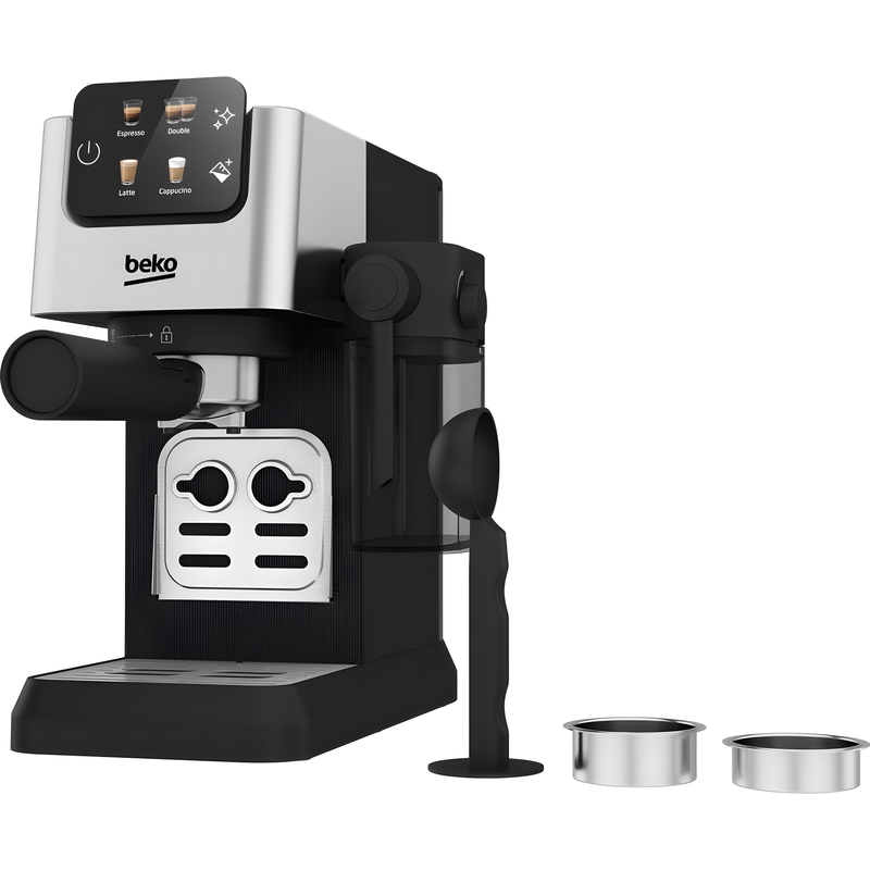 Beko CEP5304X - Stainless Steel Coffee Machine - Integrated Milk Jug - 15 Bar