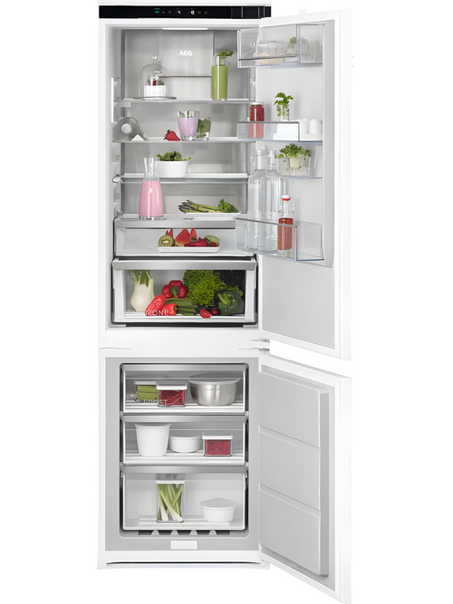 AEG NSC8M191DS - Integrated 70/30 Frost Free Fridge Freezer - D energy