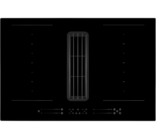 Montpellier MDAVIN80DF - Black Glass 80cm Venting Induction Hob - 4 Cooking Zones - A++ Energy Rating