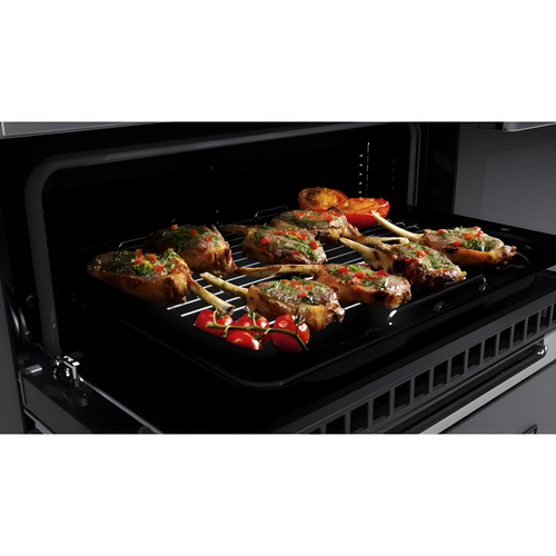 Rangemaster EDDL90EIGBLK/CM1 Edge Deluxe 90cm Induction Black Glass/Chrome