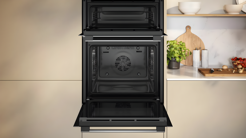 Neff U1ACE2AN3B - Stainless Steel Built-in Double Oven - 71L - B Energy Rating