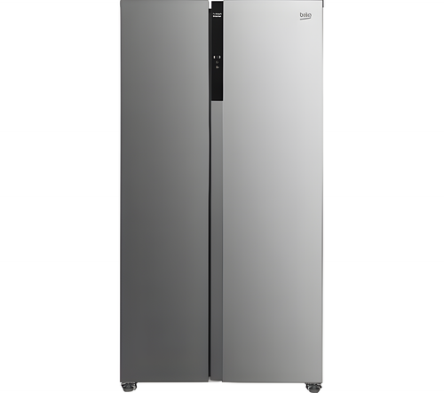 BEKO ASL1532PX - Brushed Steel American Fridge Freezer - 532L - D Energy