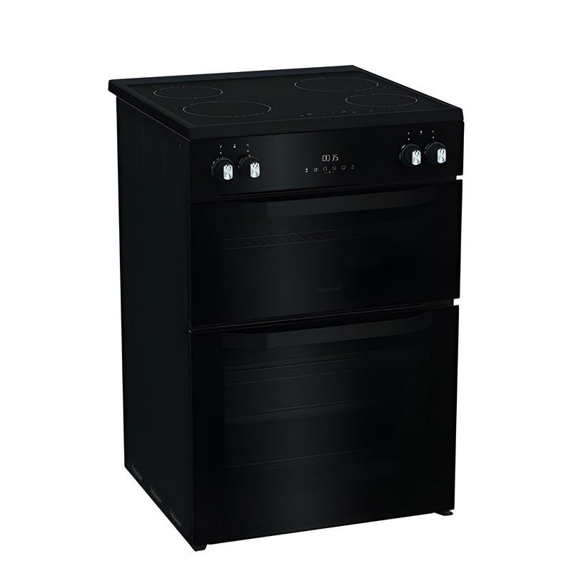 Hotpoint HDME6VDC2AB - Black 60cm Double Oven Electric Cooker - Ceramic Hob - A Energy