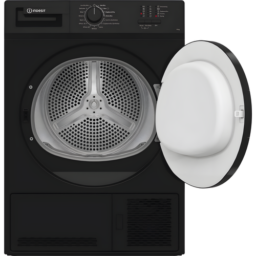 Indesit C YD C82 BBGL UK - Black 8KG Condenser Tumble Dryer - B Energy Rated
