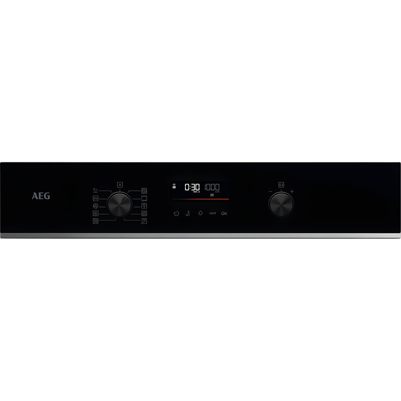 AEG TK6NK501B - Black Single Oven - 44L Compact Microwave Combination