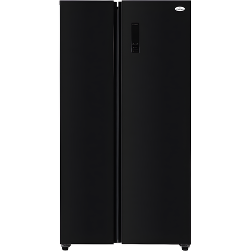 IceKing IKSBS442BK - Black American Fridge Freezer - Non-Plumbed