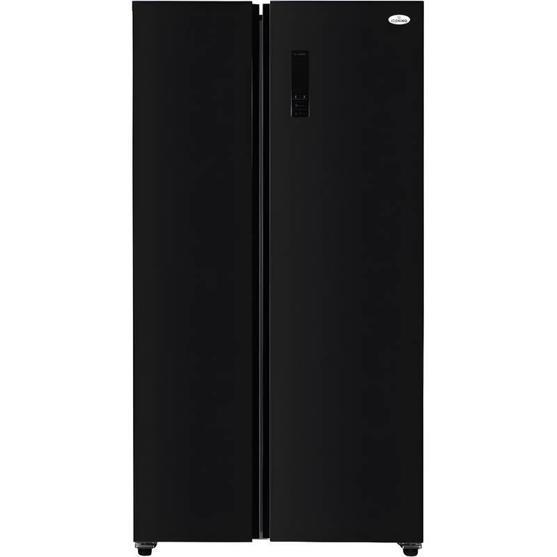 IceKing IKSBS442BK - Black American Fridge Freezer - Non-Plumbed