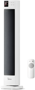 Midea NTH20-22GR - White 2000W PTC Tower Heater - 75° Oscillation - 24H Timer