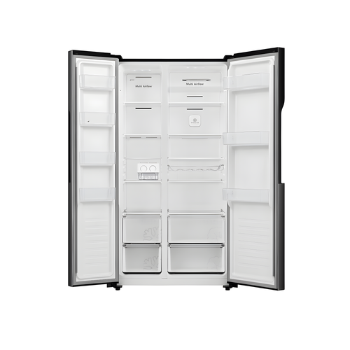 Teknix THSBS1791PBIX - Black American Frost Free Fridge Freezer - E energy