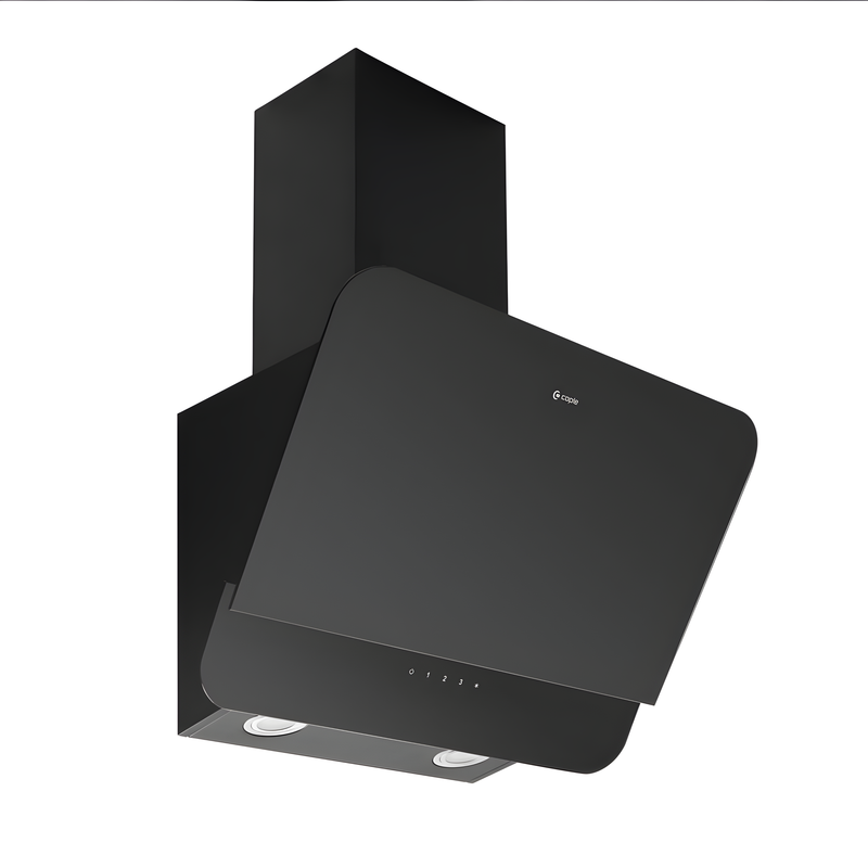 Caple PLASOM600 Omnis 60cm black glass plasma chimney hood