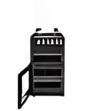 Teknix TKGD50B - Black 50cm Freestanding Gas Cooker - Double Oven & 4 Burner Hob - A+ Energy Rated