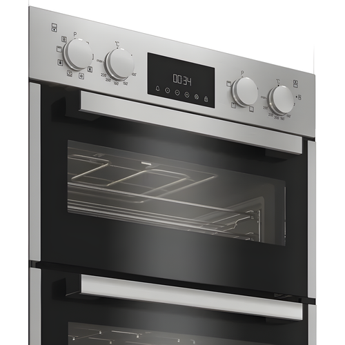 Hotpoint DIH 82D1 IX - Stainless Steel Built-In Double Oven - 71L + 38L - A Energy