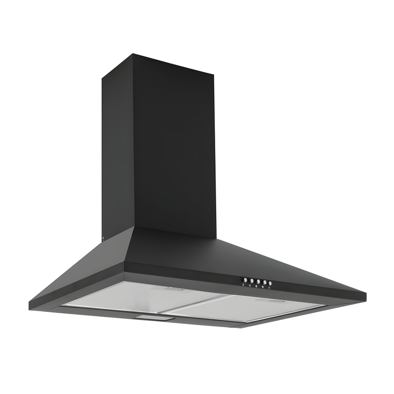 Caple CCH601BK - Black 60cm Chimney Extractor - 305m³/h - C Energy Rating