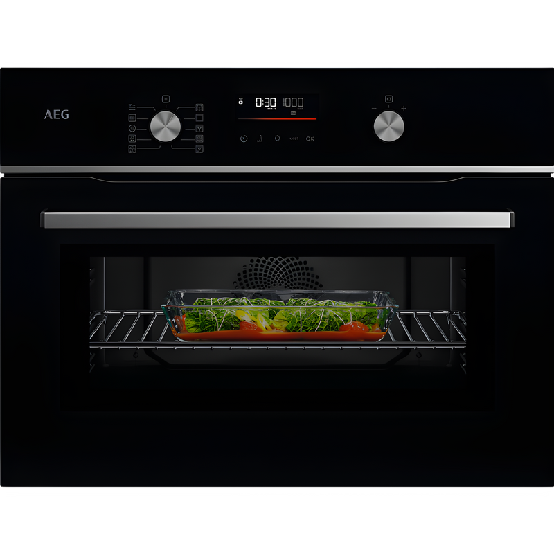 AEG GK6NK401B - Black Built-In Combination Microwave - 44L Capacity