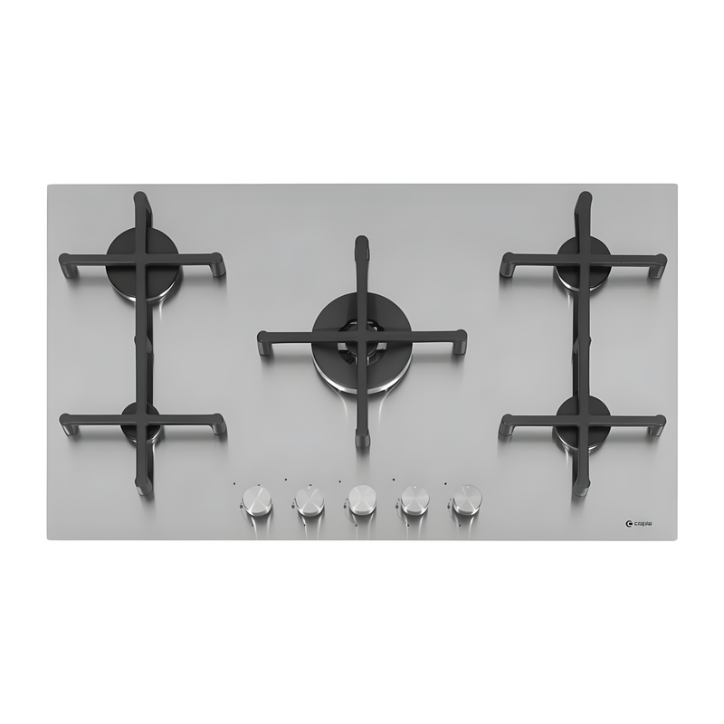 Caple C7091G - Stainless Steel 5 Burner Gas Hob - Low Profile Design
